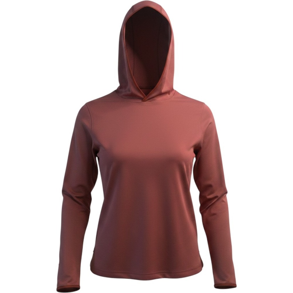 Ozark Trail Hooded Hiking Shirt Wild Ginger UPF 50 Quick Dry Long Sleeve L 10-12